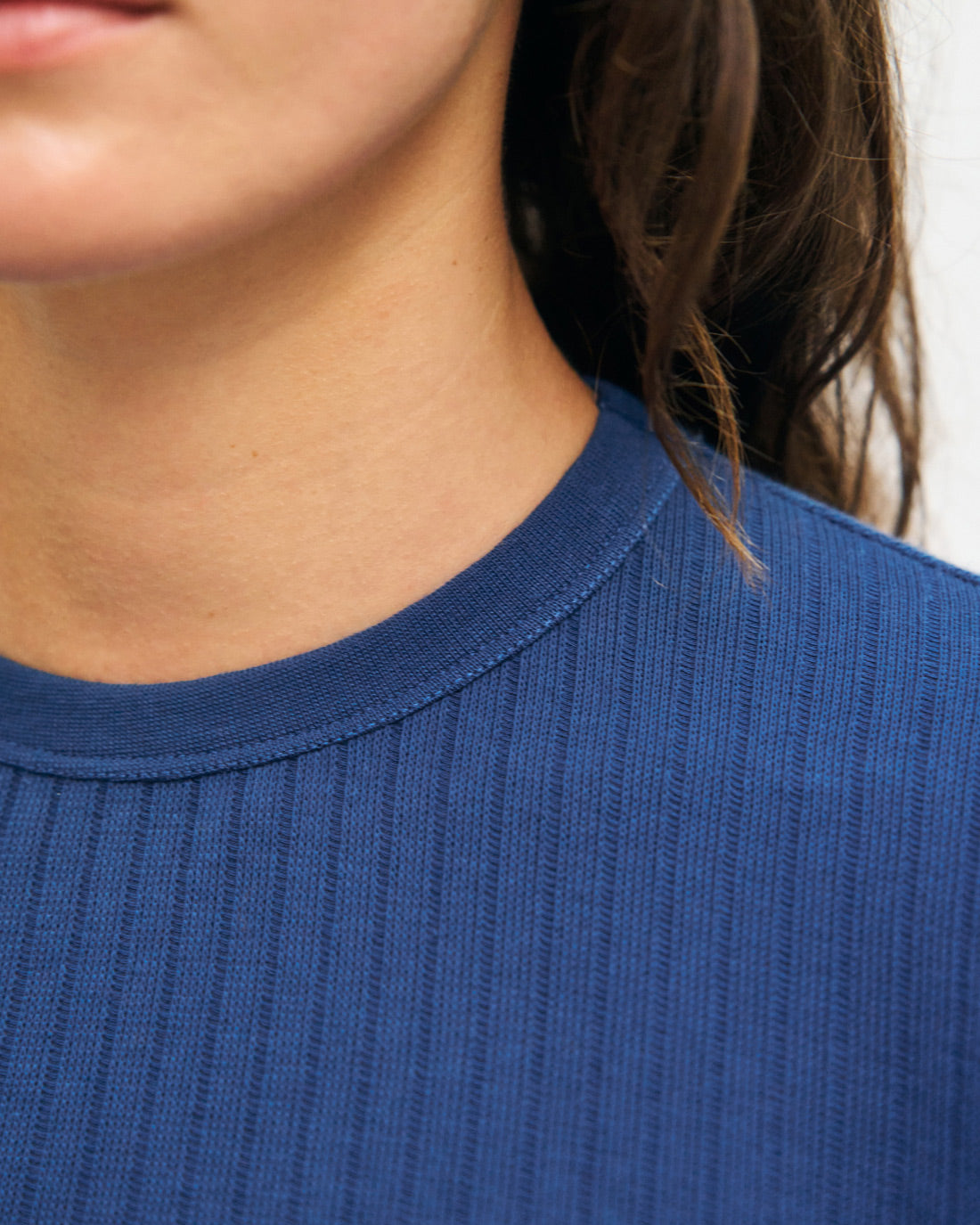 Heavy Ribbed T-shirt Royal Blue
