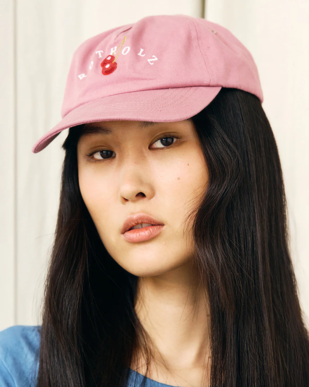 Cherry Floppy Cap Organic Cotton Pink