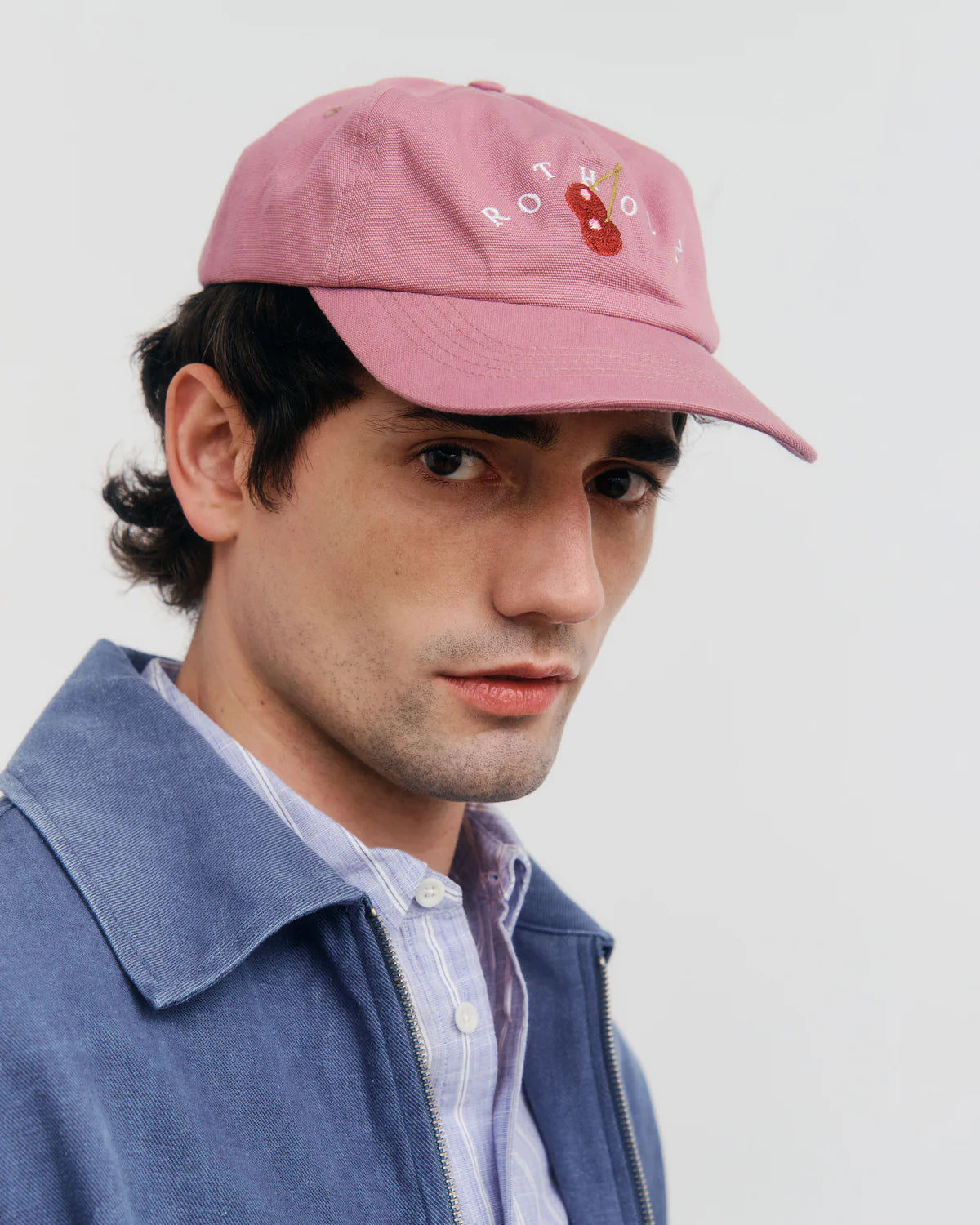 Cherry Floppy Cap Organic Cotton Pink