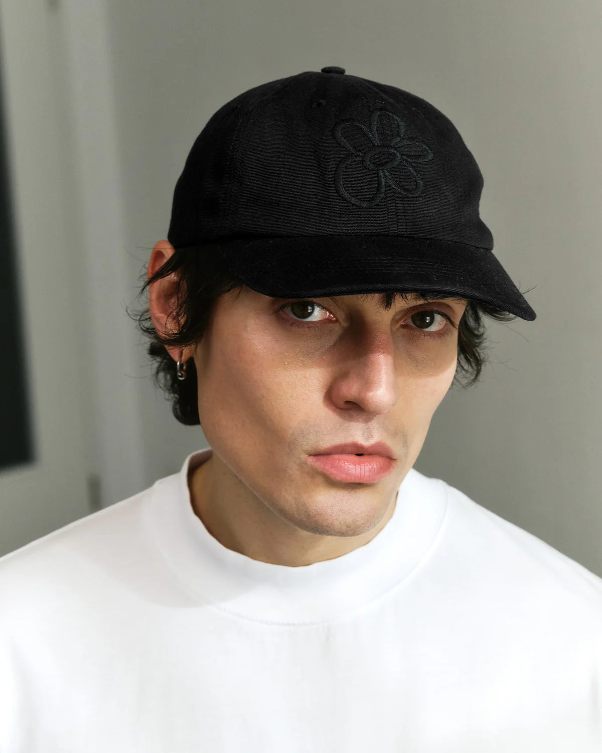 Flower Classic Organic Cotton Cap True Black