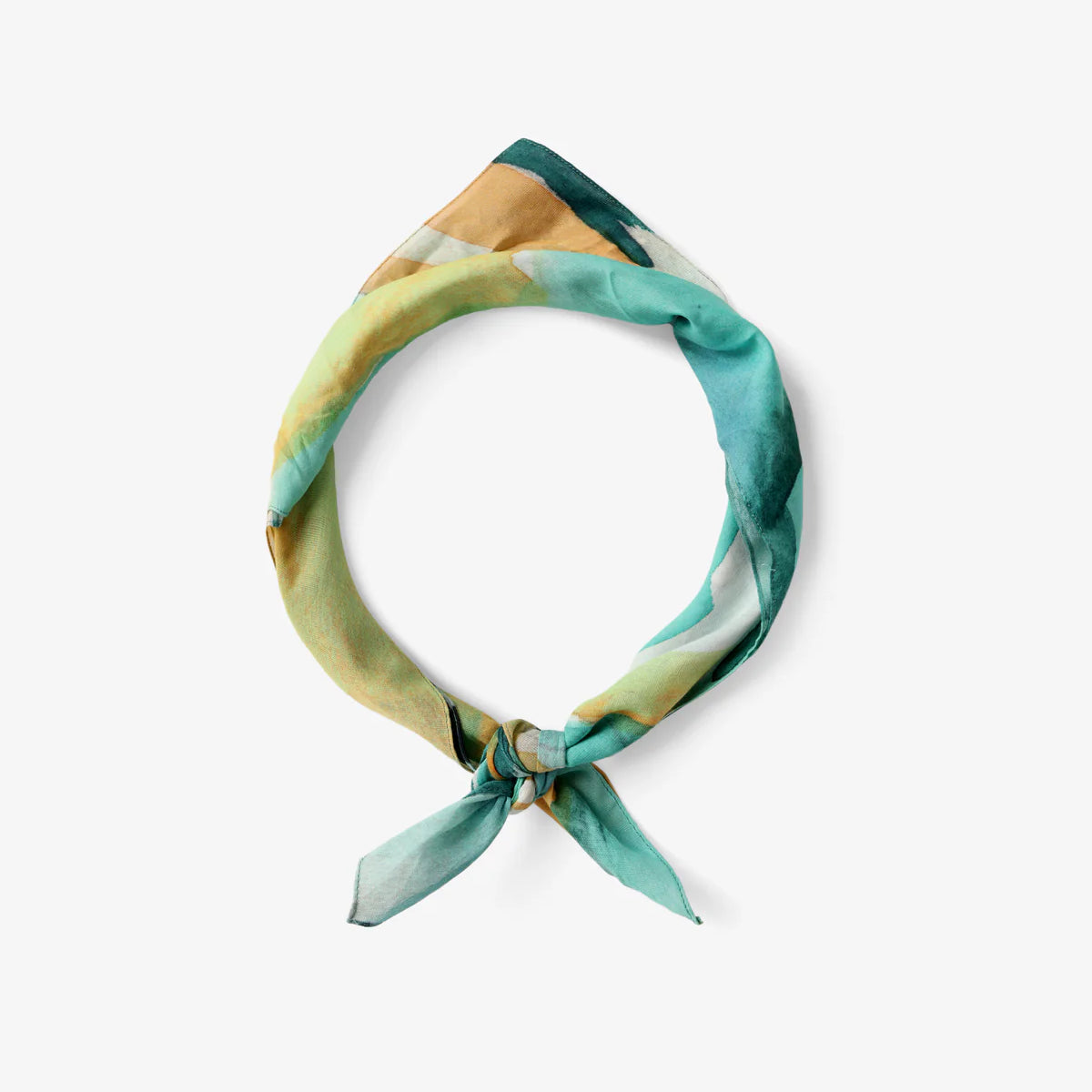 Bandana Orange Green Organic Cotton