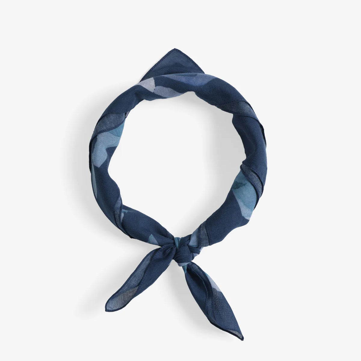 Bandana Navy Flower Organic Cotton