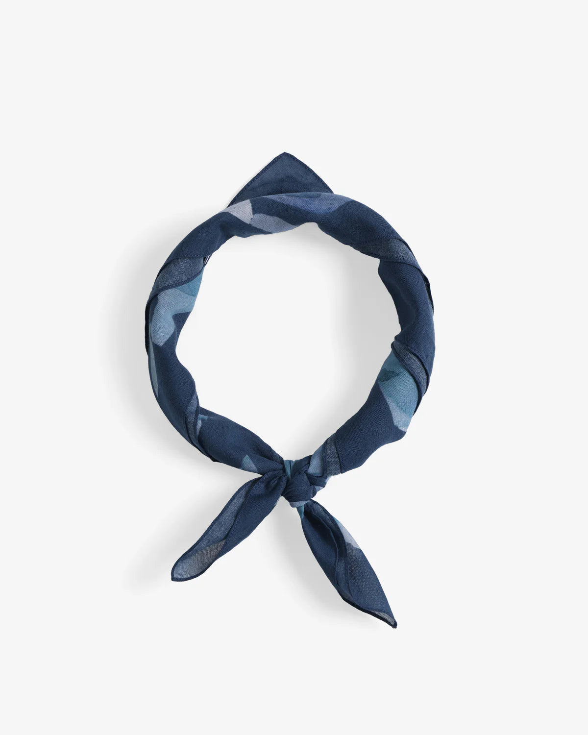 Bandana Navy Flower Organic Cotton