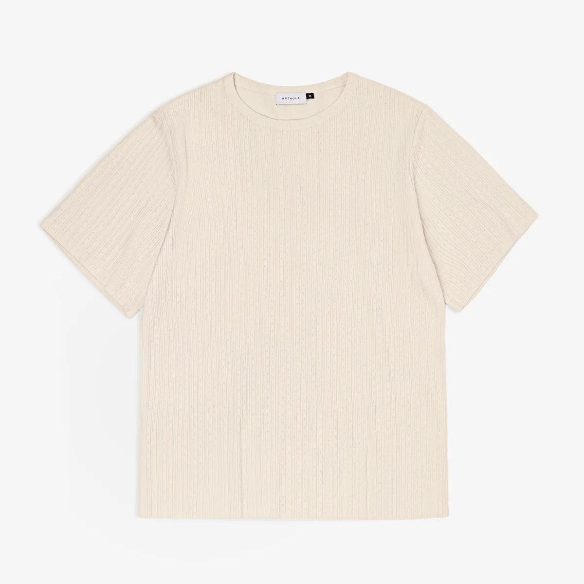 Ribbed T-Shirt Cream