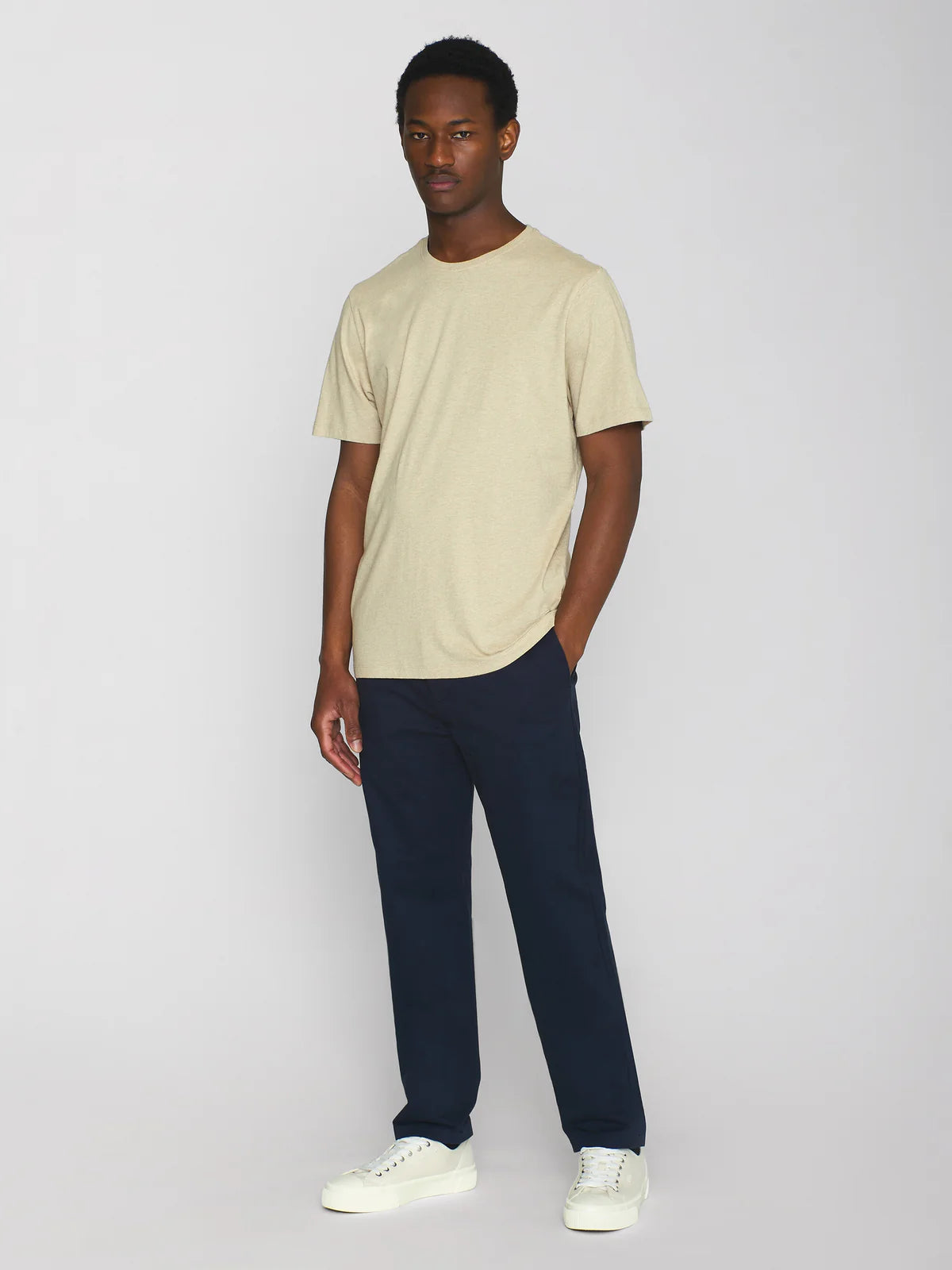 Agnar T-shirt Herr Ekologisk & Regenerativ GOTS Safari Melange