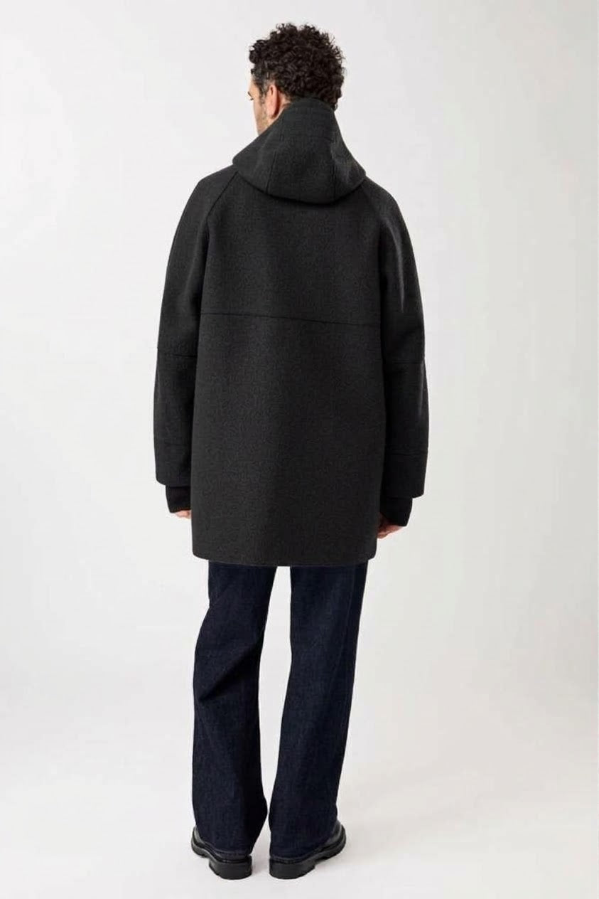 Parka Organic Wool Membrane Tecno Felt Black