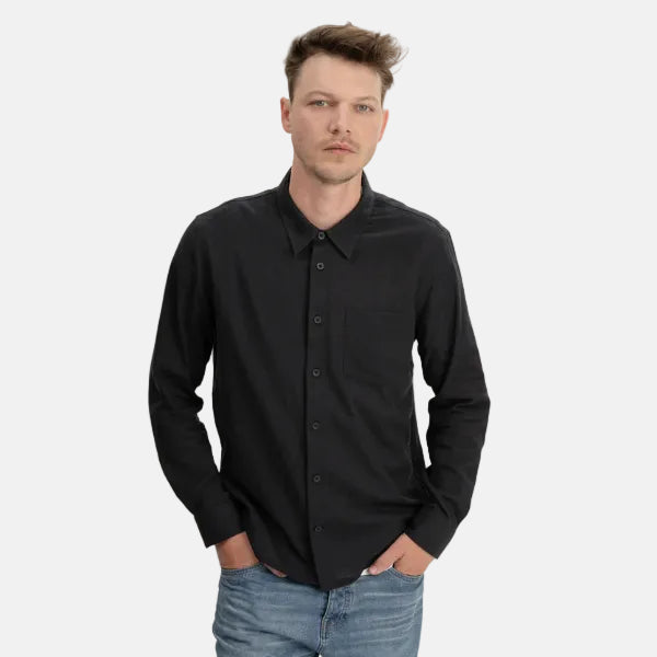 Ishir Blouse Style Shirt Charcoal Black