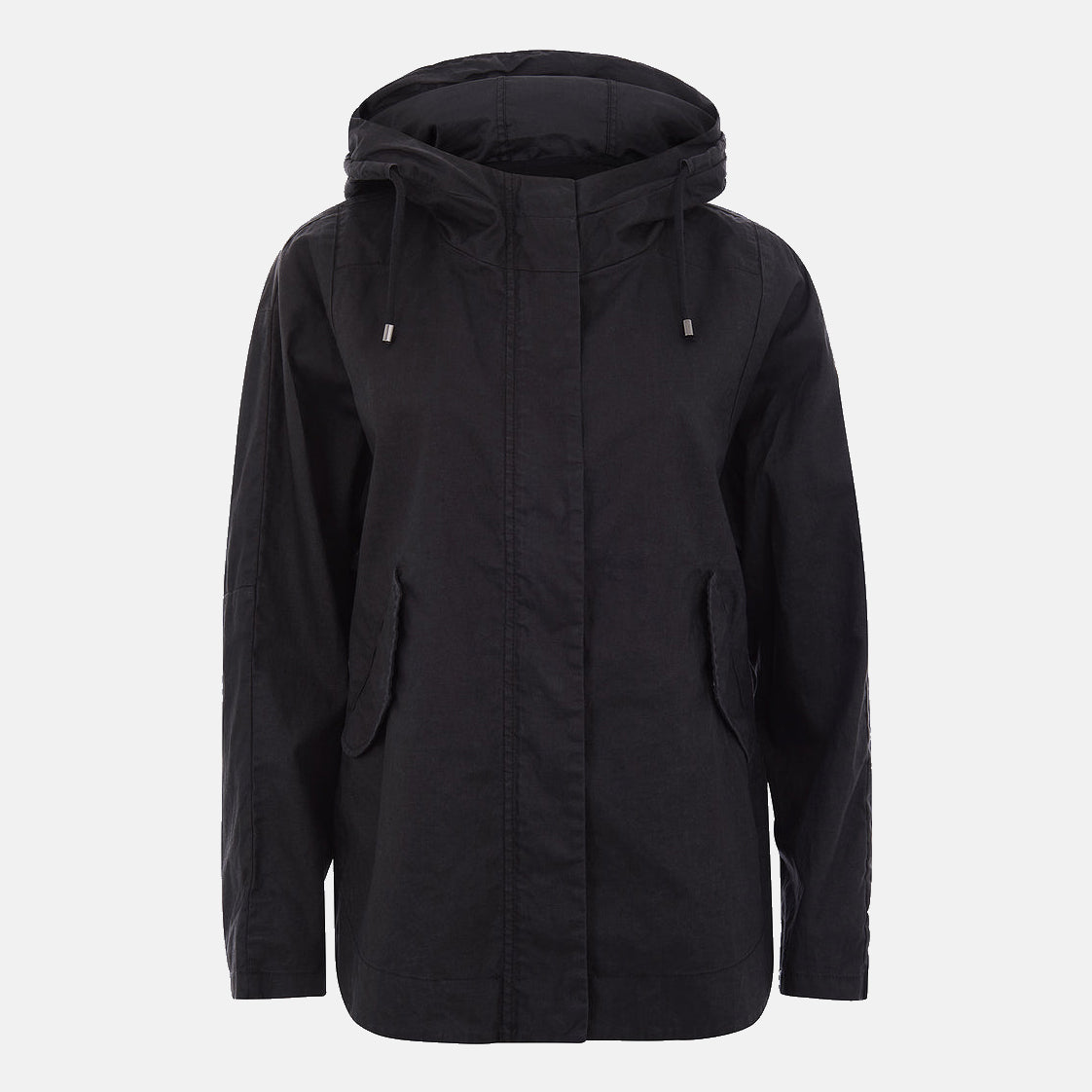 Theba Linen Jacket Black - LANGERCHEN