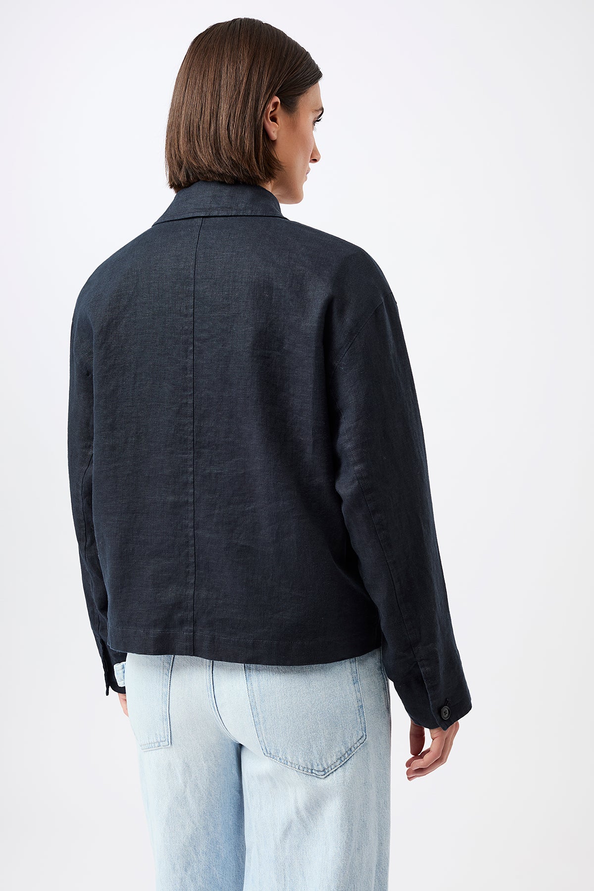 Alsen Linen & Tencel Jacket Navy