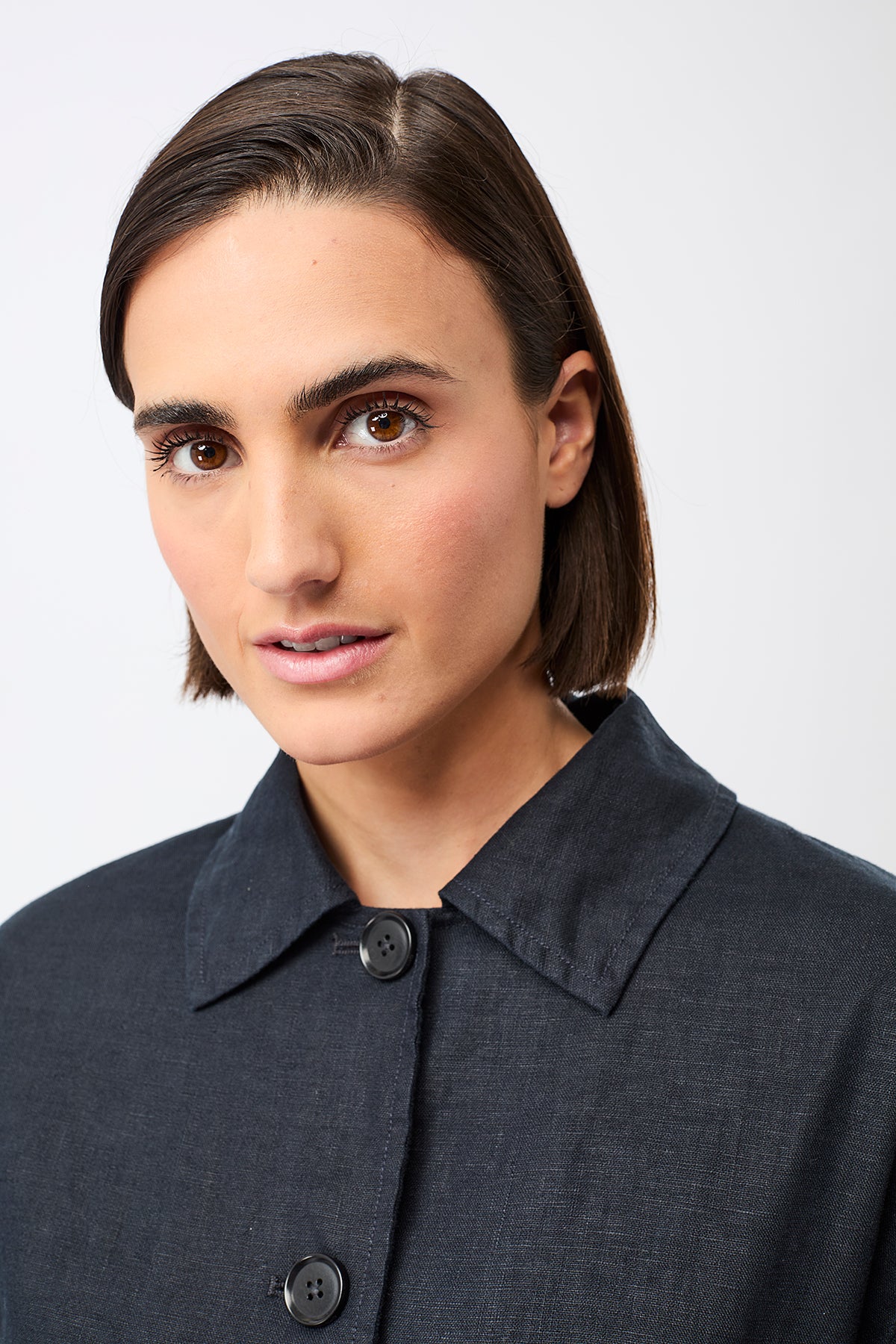 Alsen Linen & Tencel Jacket Navy
