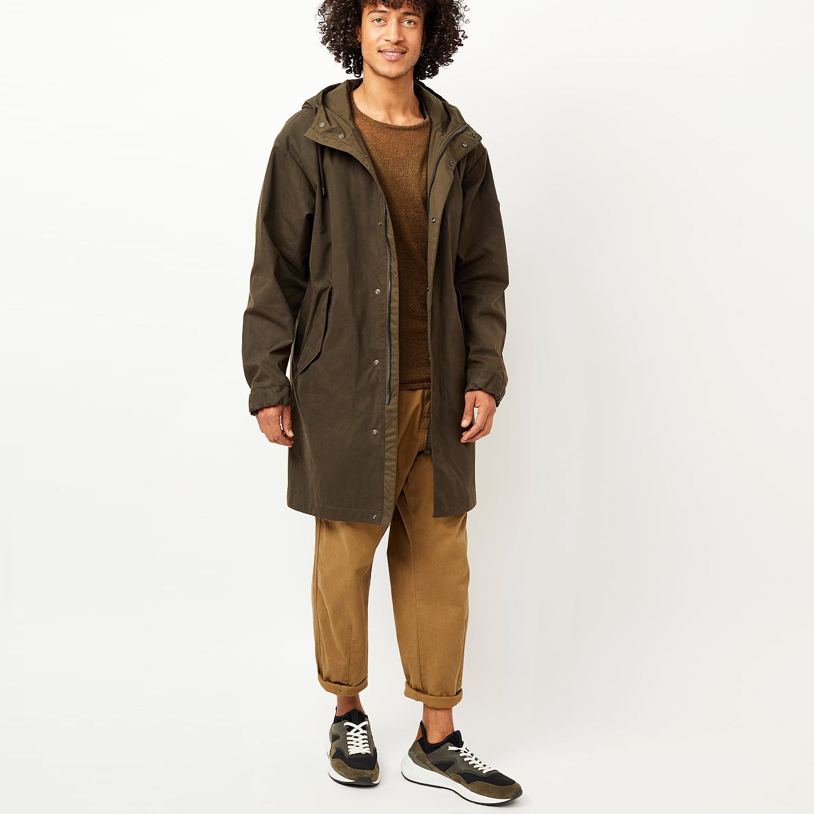 Stockton Parka Military Waxed - LANGERCHEN