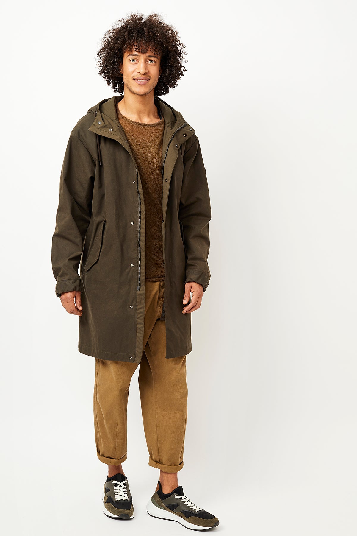 Stockton Parka Military Waxed - LANGERCHEN
