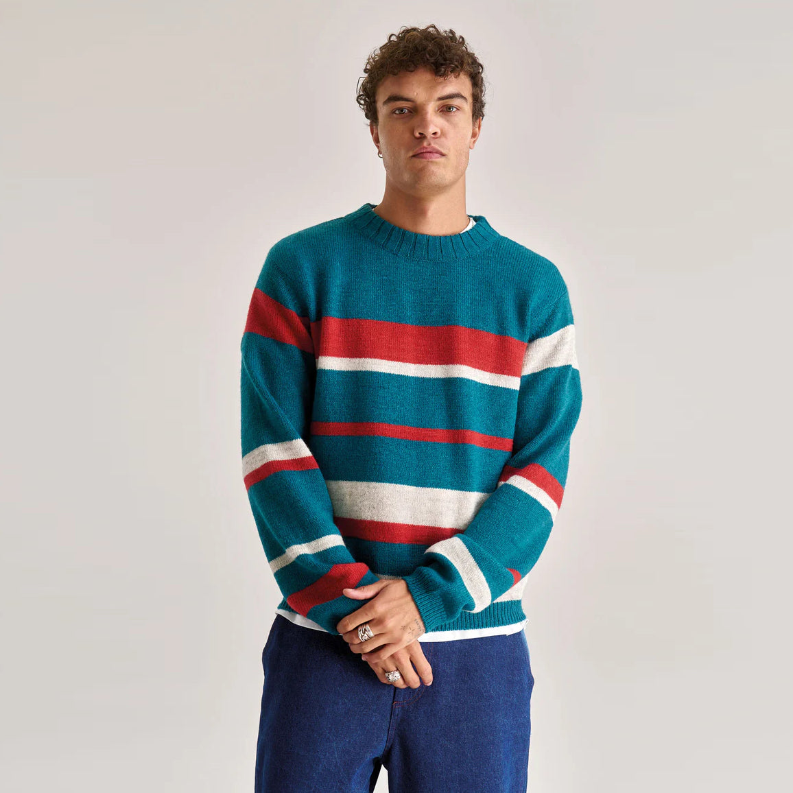 Gabriel Lambswool Striped Jumper