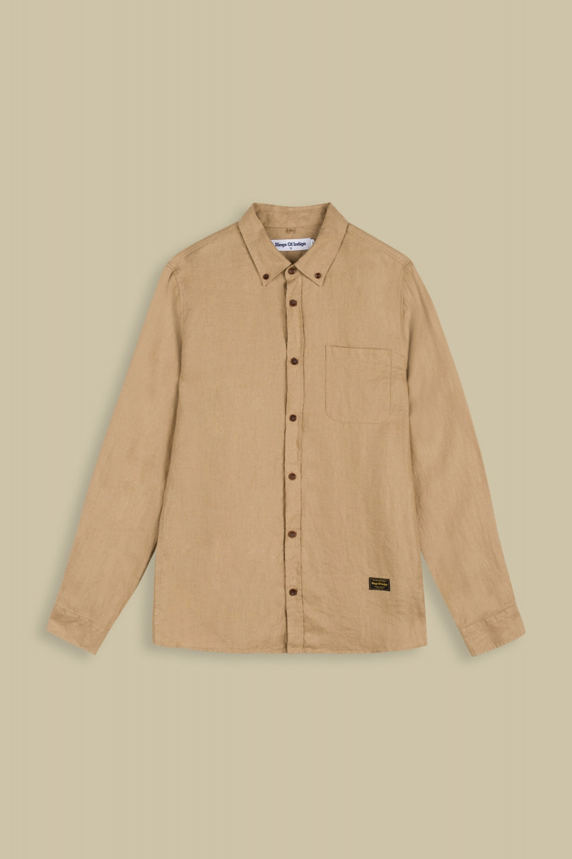 Enda Pocket Beige Linen - KINGS OF INDIGO