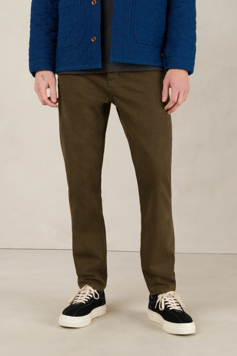Jerrick Long Rise Moss Green - KINGS OF INDIGO