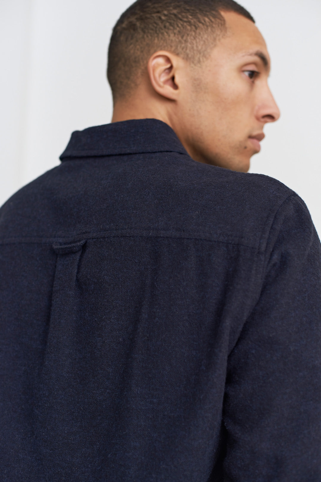 Ken Flannel Shirt Deep Sea Navy