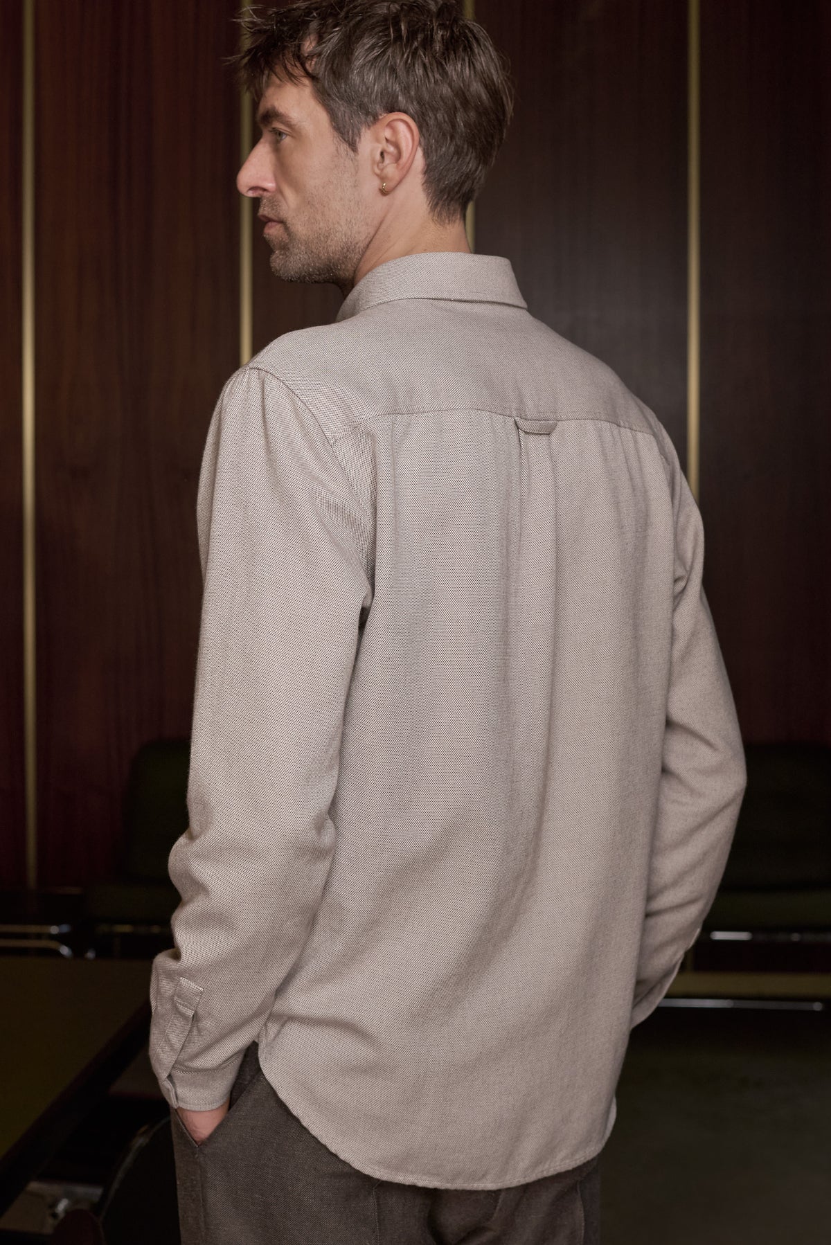 Ken Flannel Shirt Cold Brown