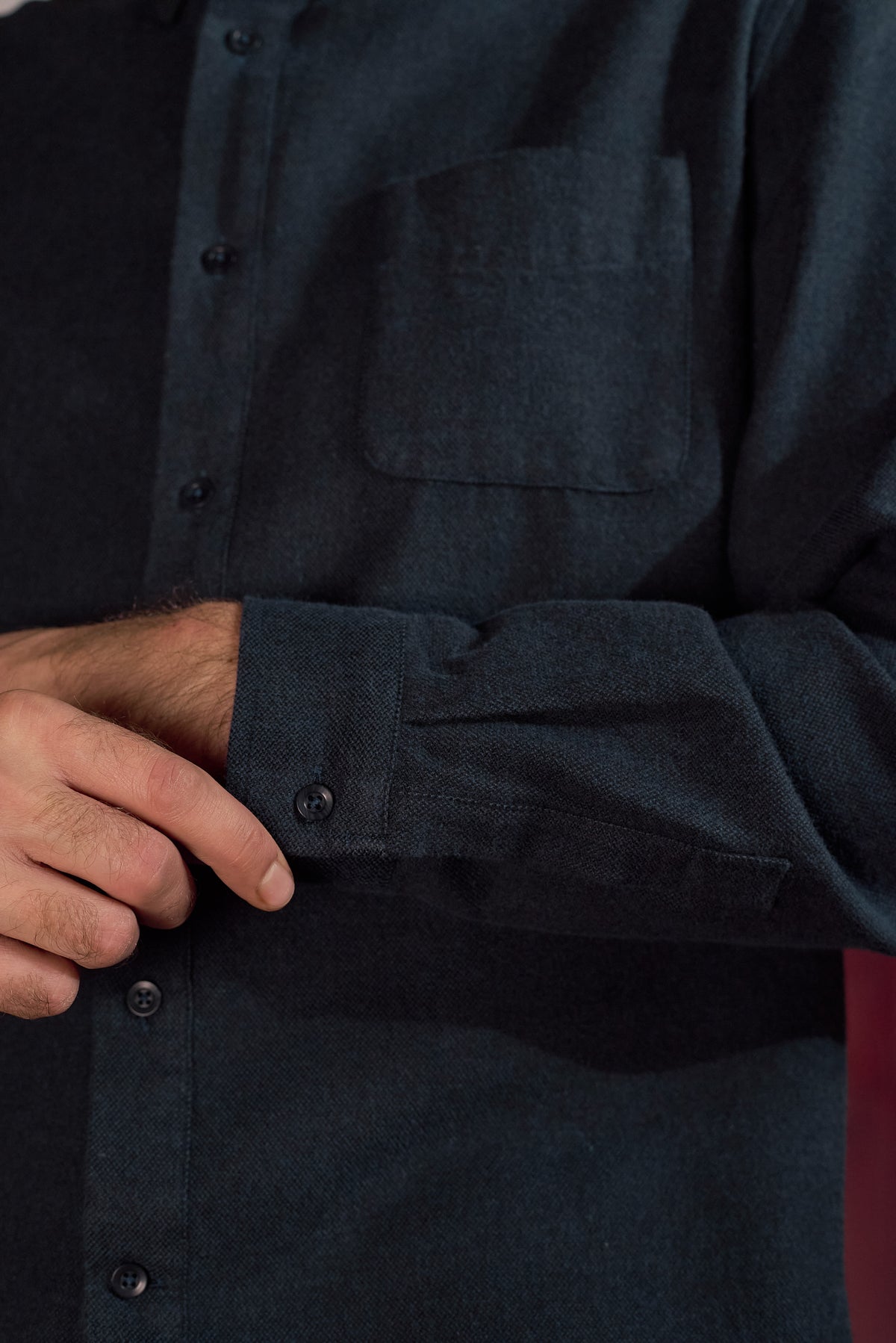 Ken Flannel Shirt Cold Navy
