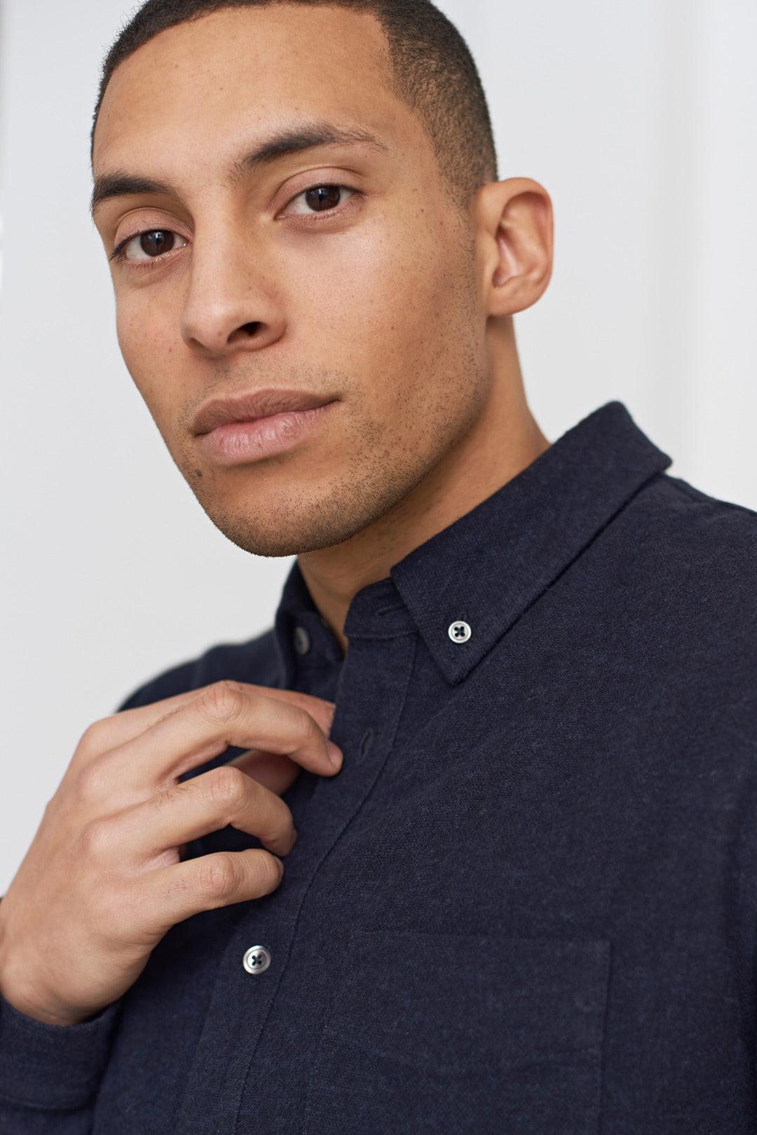 Ken Flannel Shirt Deep Sea Navy