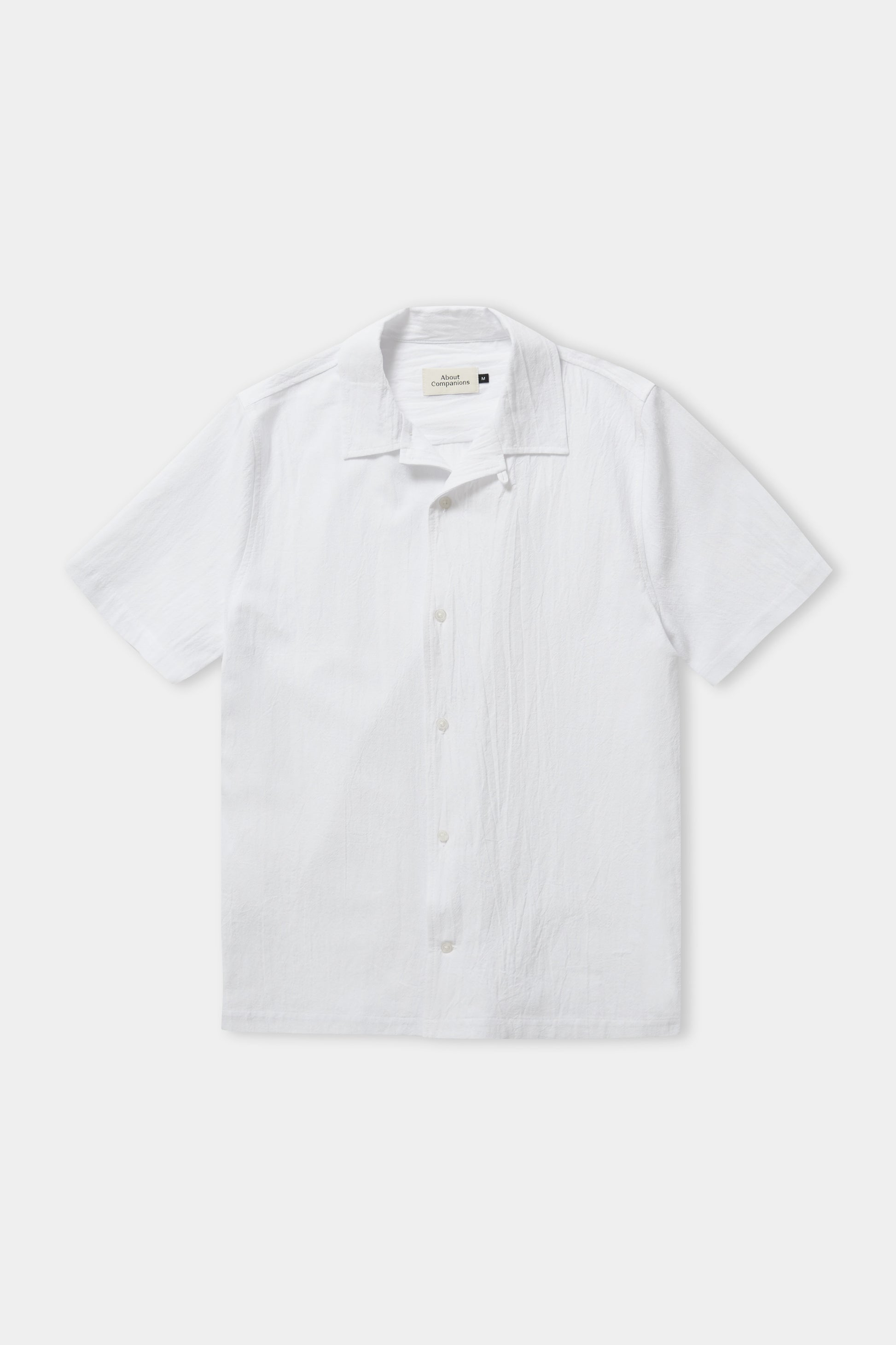 Kuno Shirt Crinkle Shortsleeve White