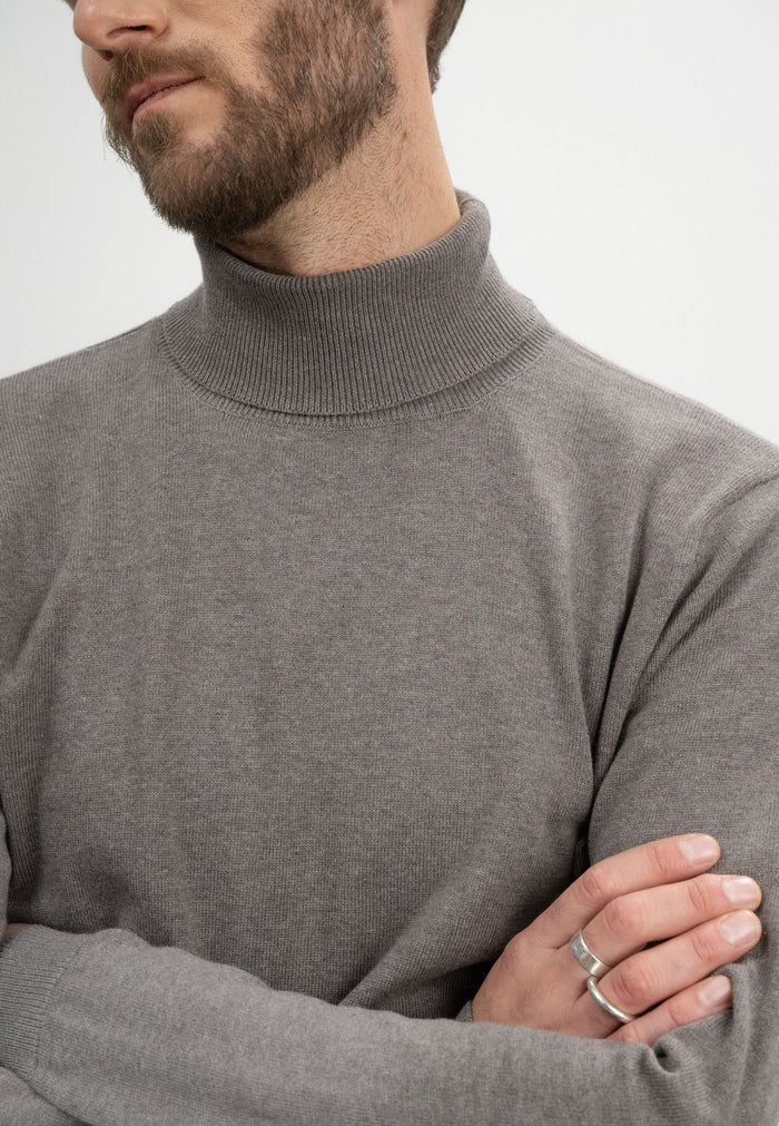 Turtleneck Kanja Organic Cotton Bear Melange
