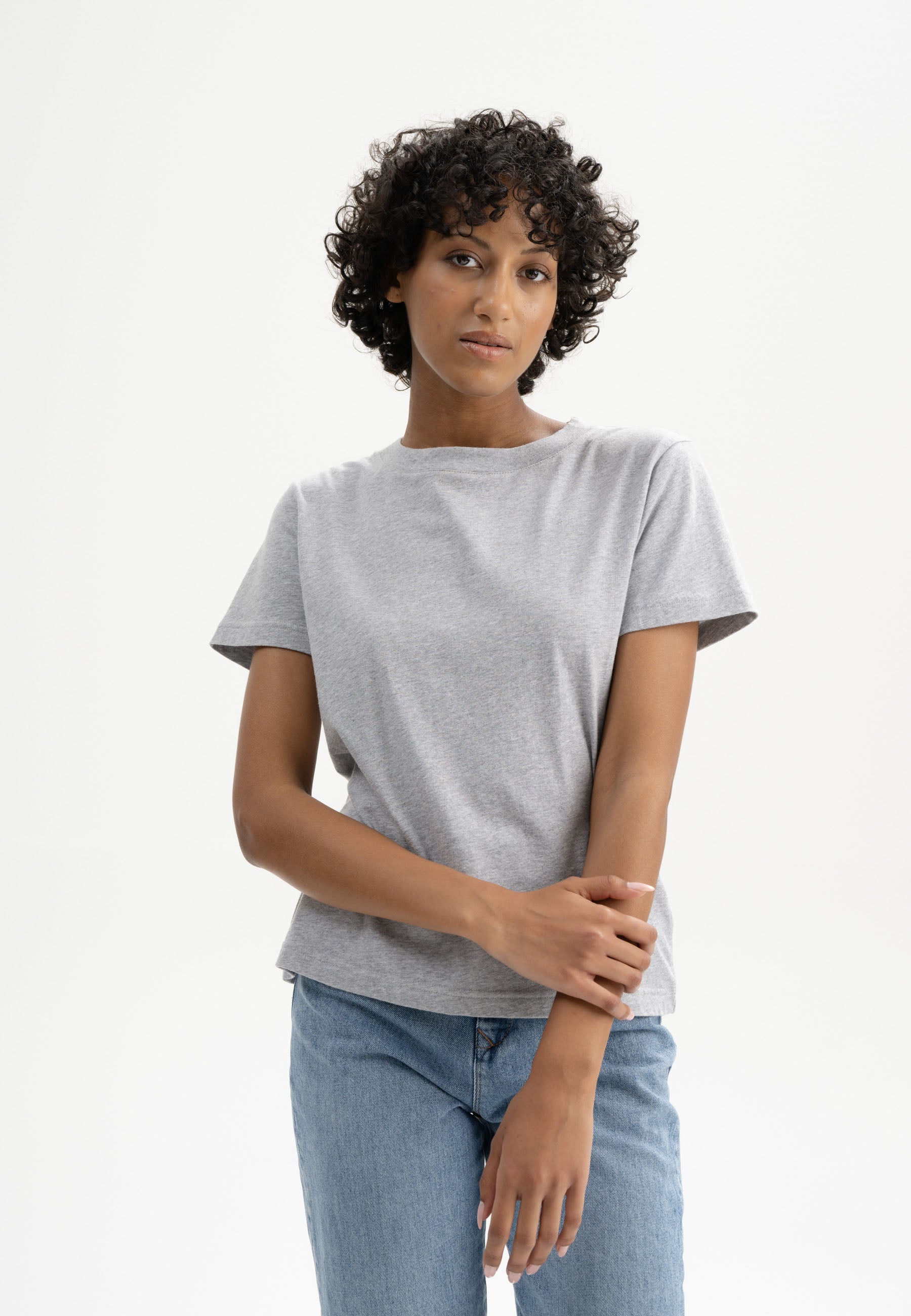 T-shirt Dam Khira Gråmelerad