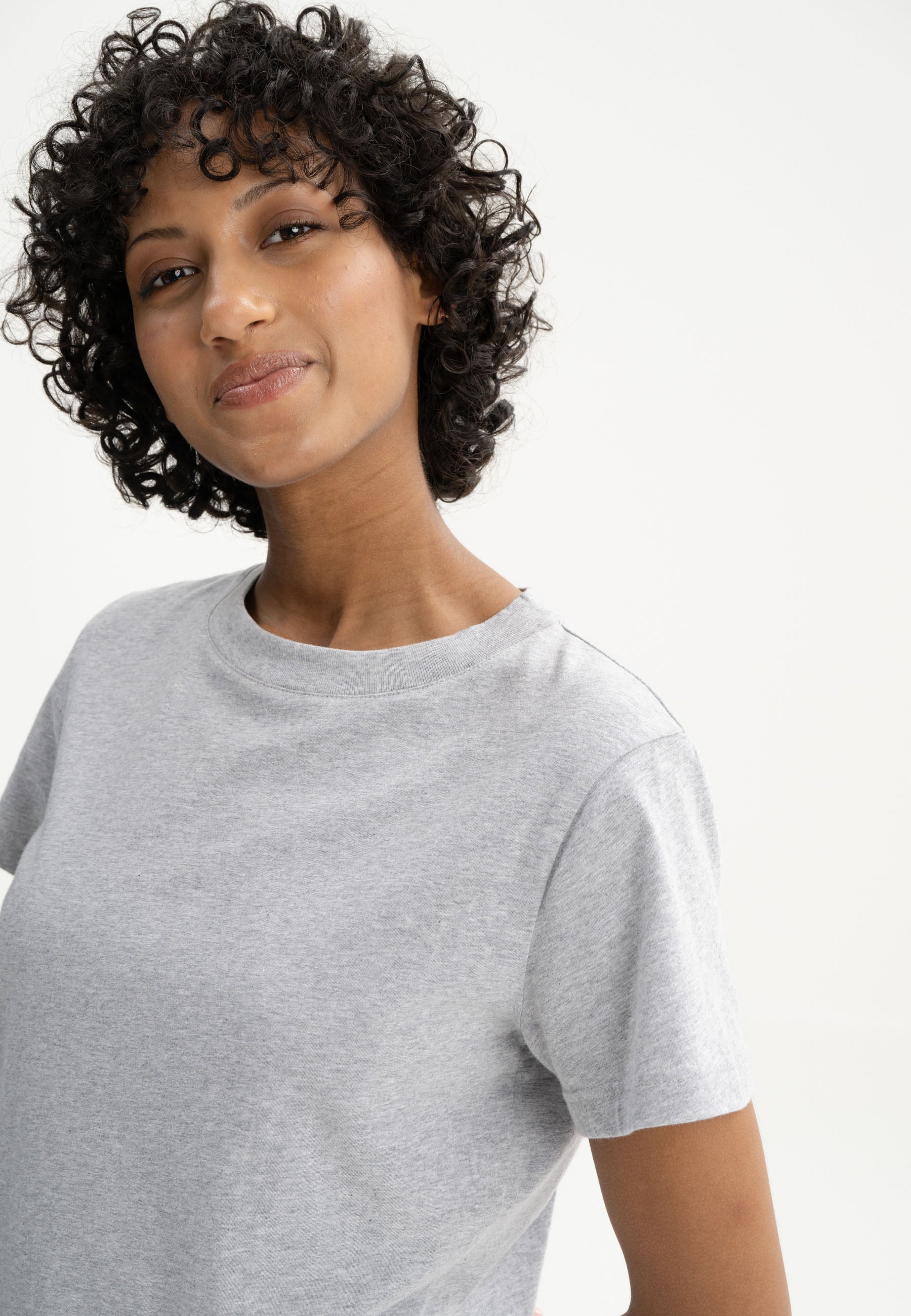 T-shirt Dam Khira Gråmelerad