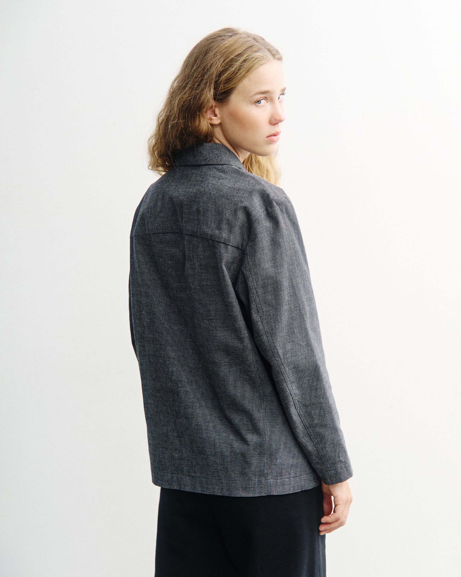 Kimono Blazer Unisex Spotted Black