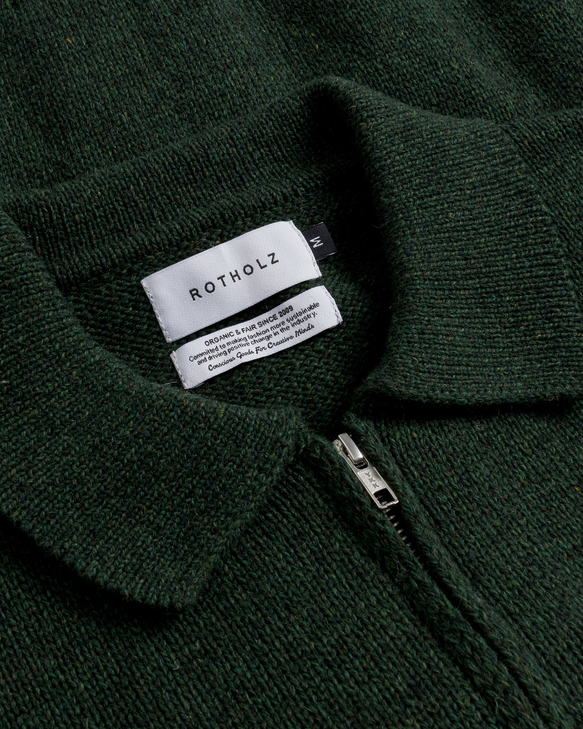 Knit Polo Jip Jacket Green Melange