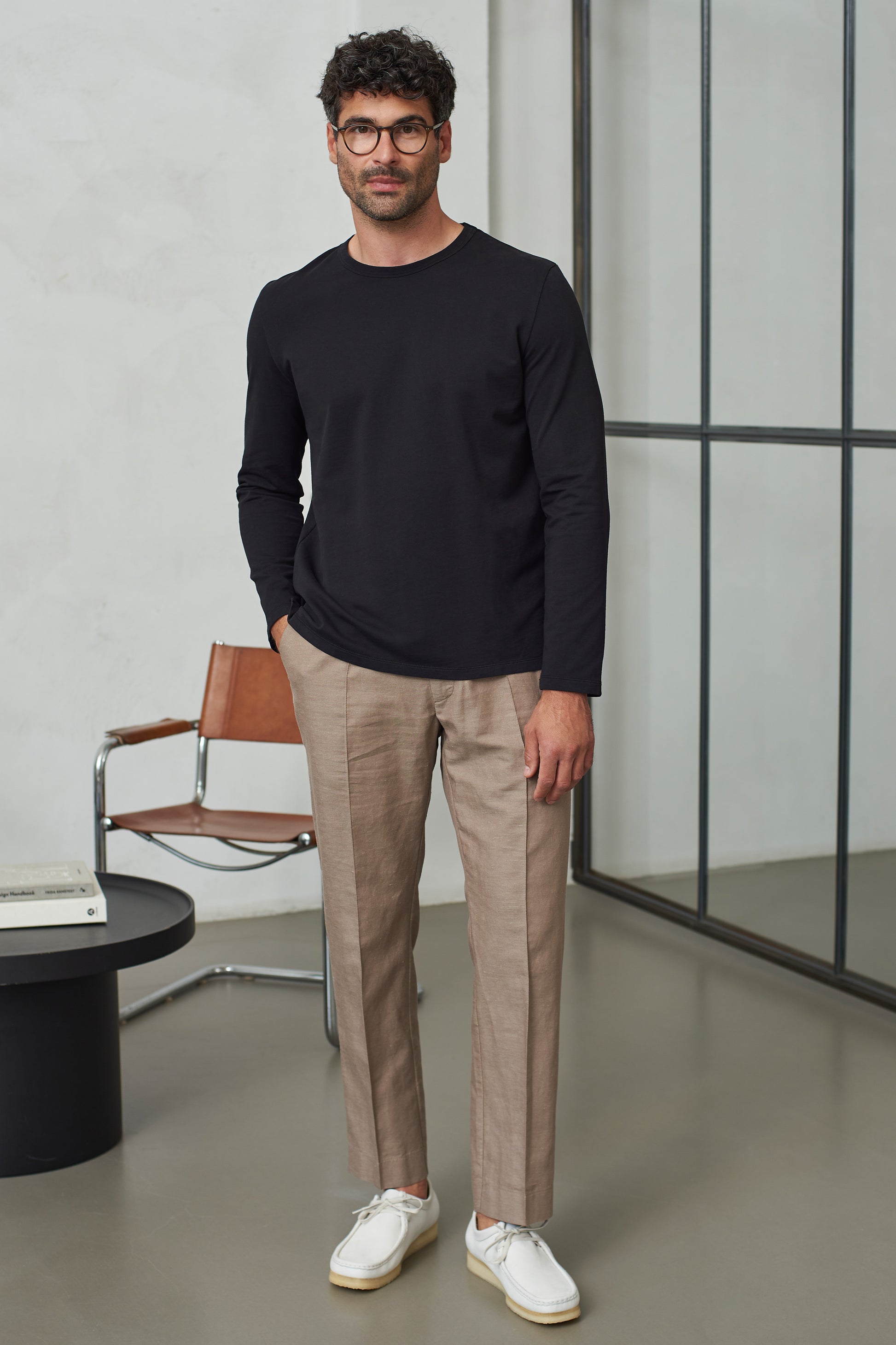 Lars Casual Light Summer Jumper Black