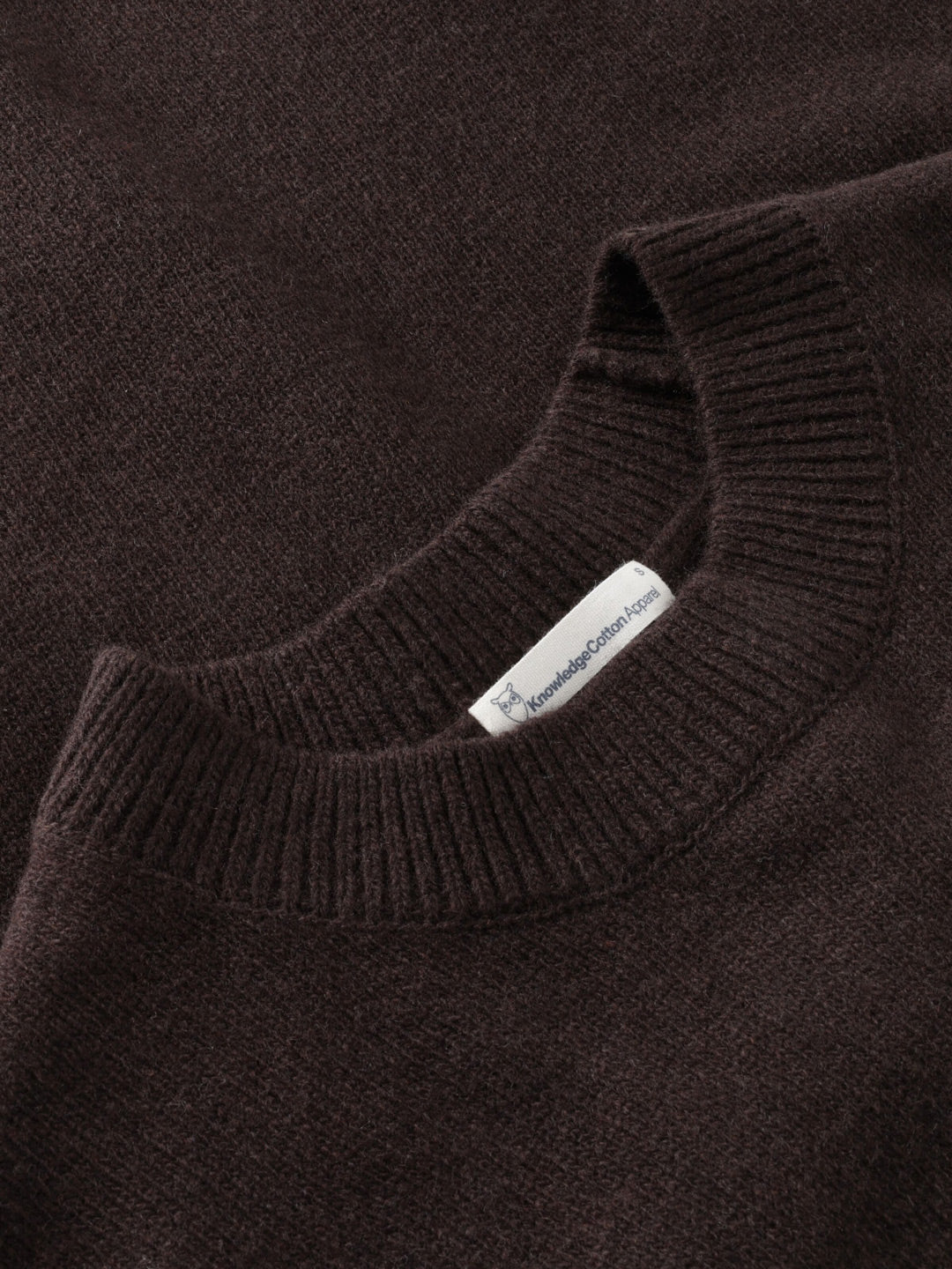 Lambswool Crew Neck Sweater Chocolate Torte