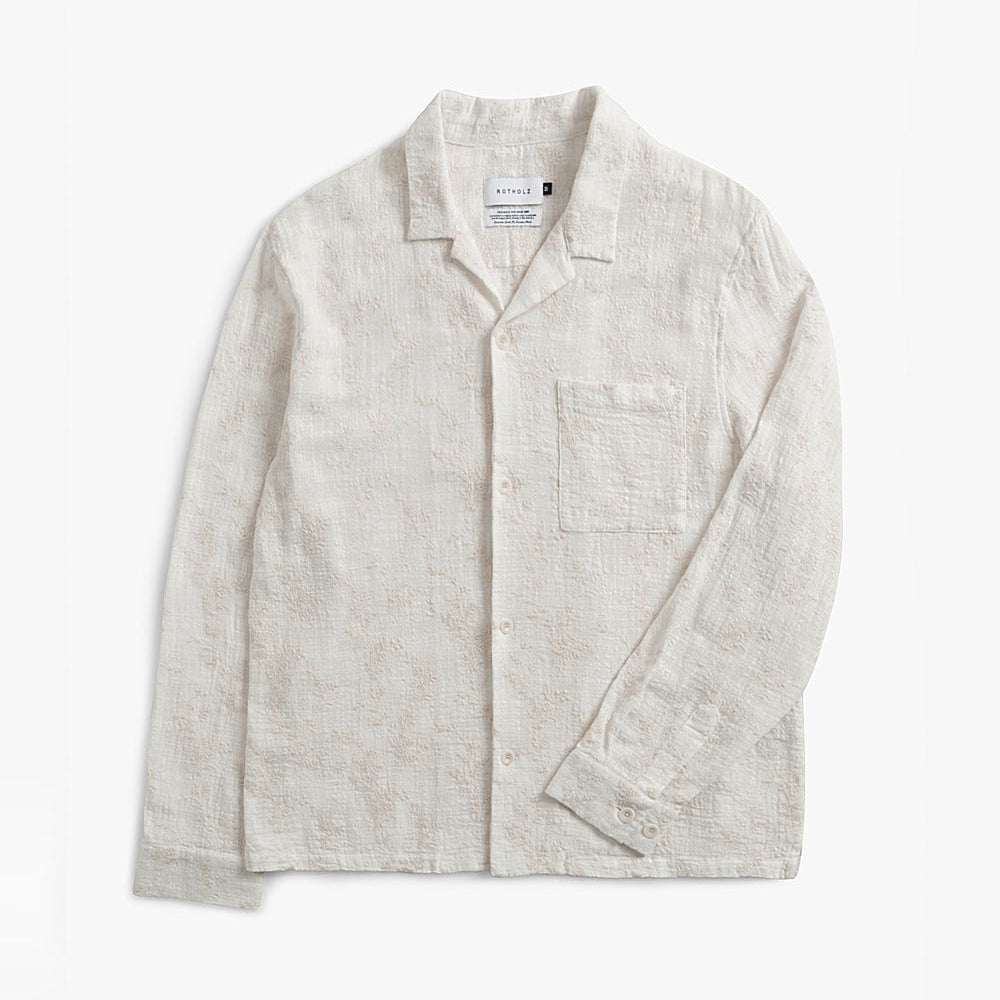 Leisure Unisex Shirt Floral White