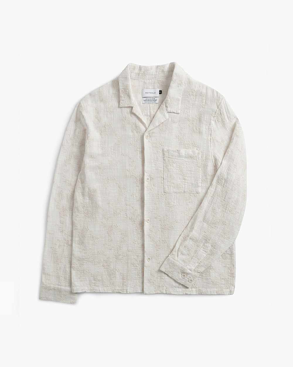 Leisure Unisex Shirt Floral White