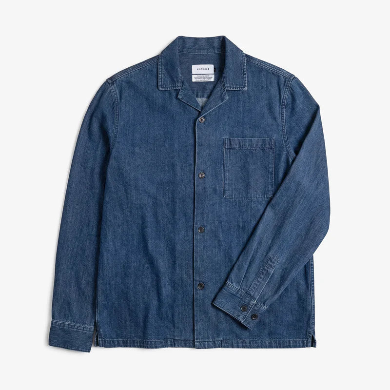 Leisure Shirt Oversized Washed Denim