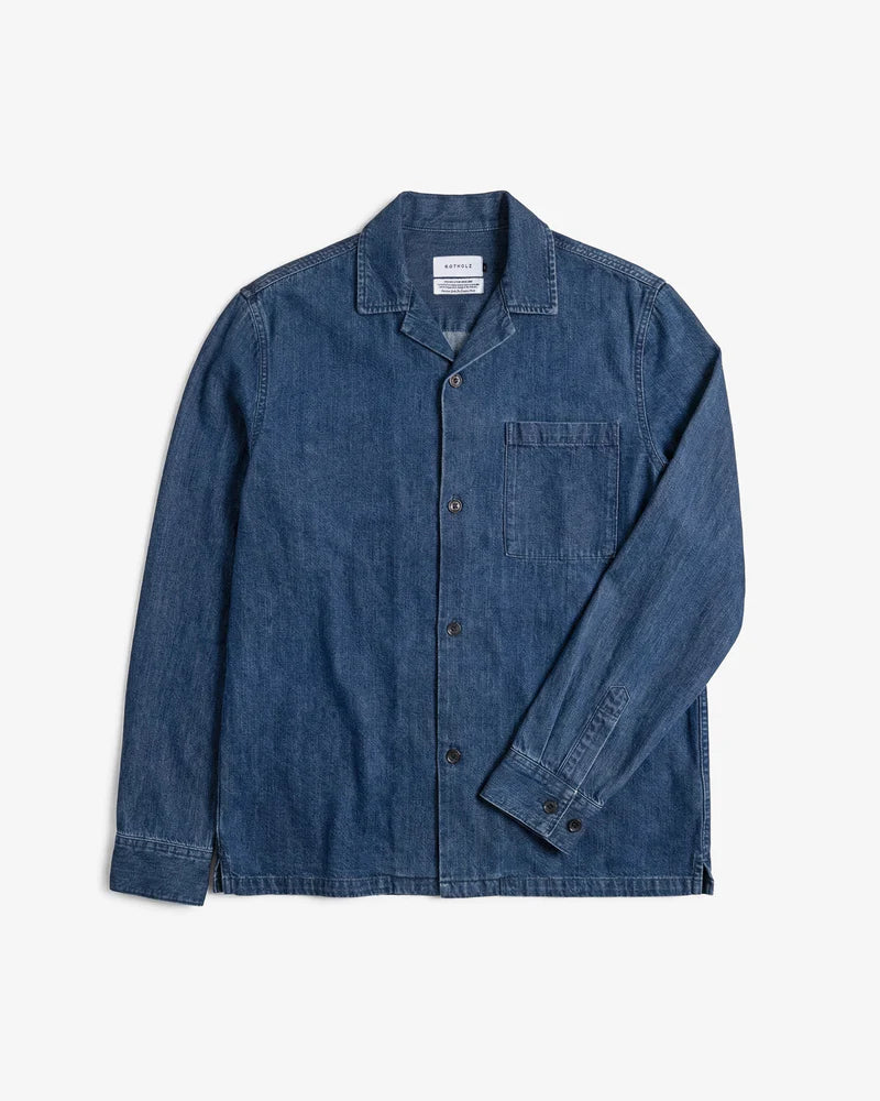 Leisure Shirt Oversized Washed Denim