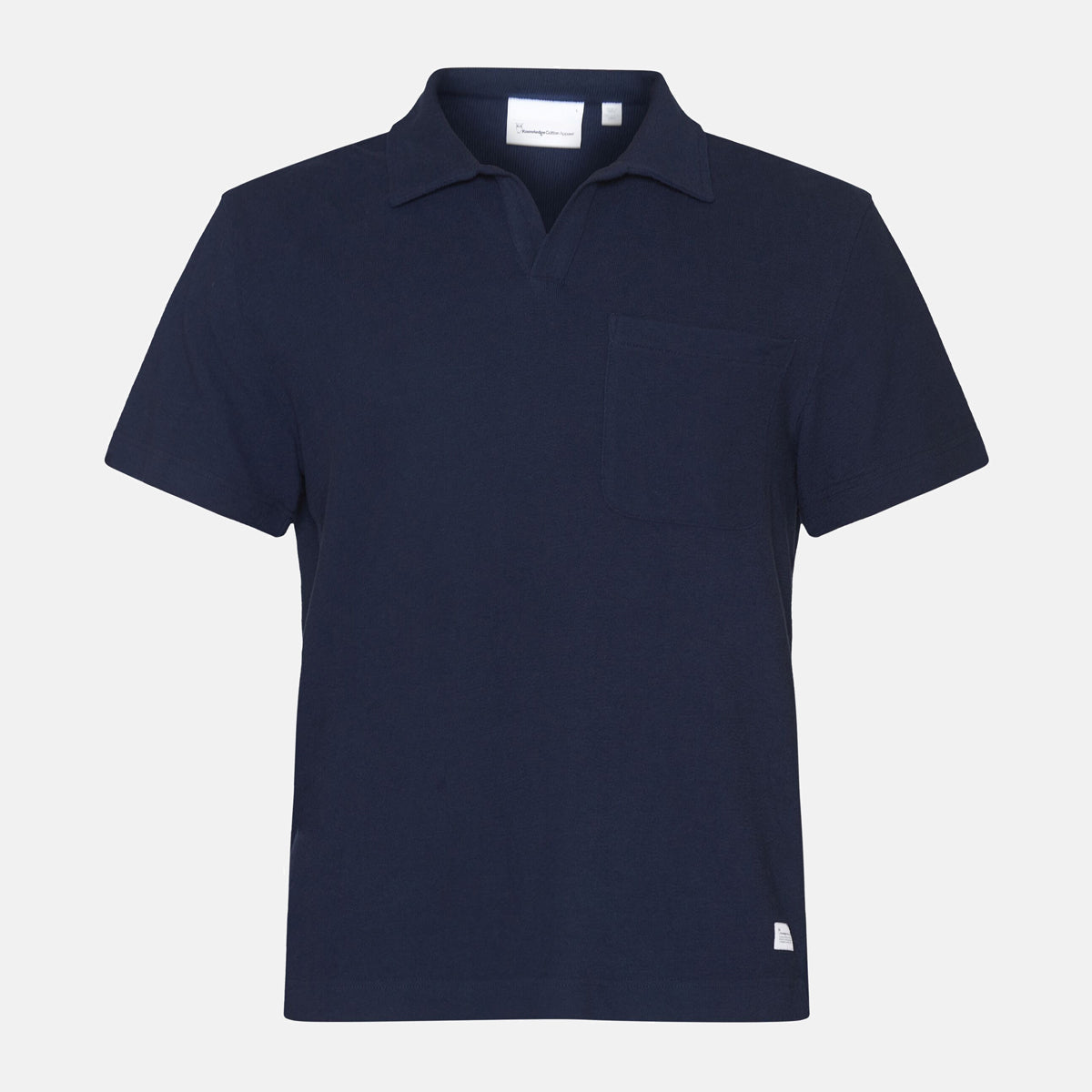 Bouclé Jersey Polo Night Sky - KNOWLEDGE COTTON APPAREL