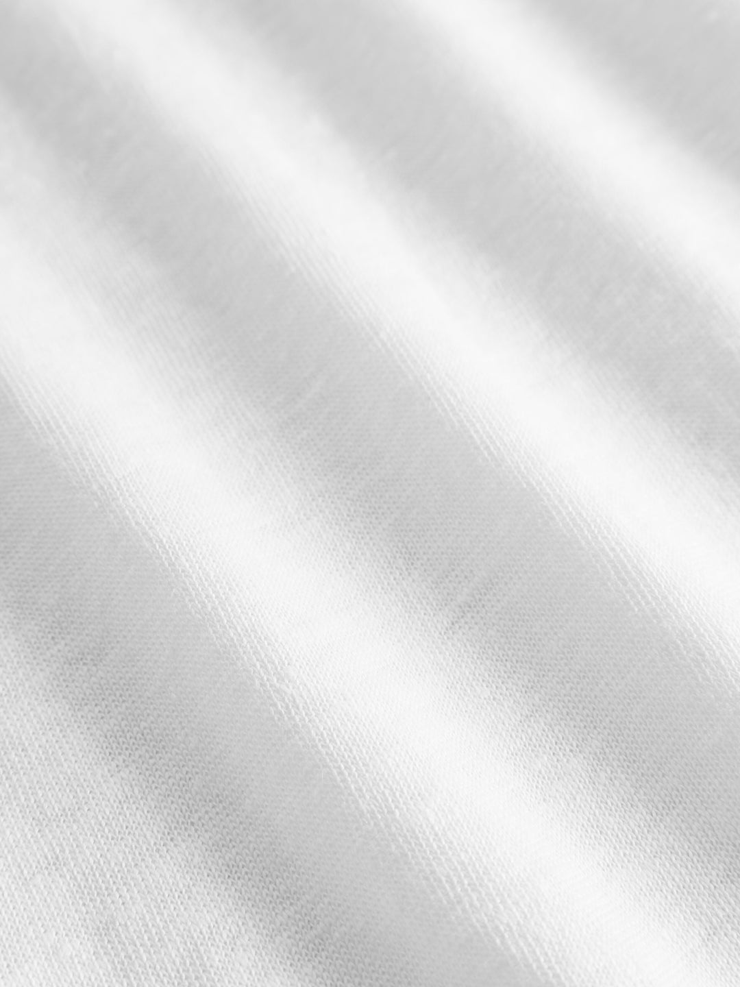 Loose Fold-Up Linen T-shirt White - KNOWLEDGE COTTON APPAREL
