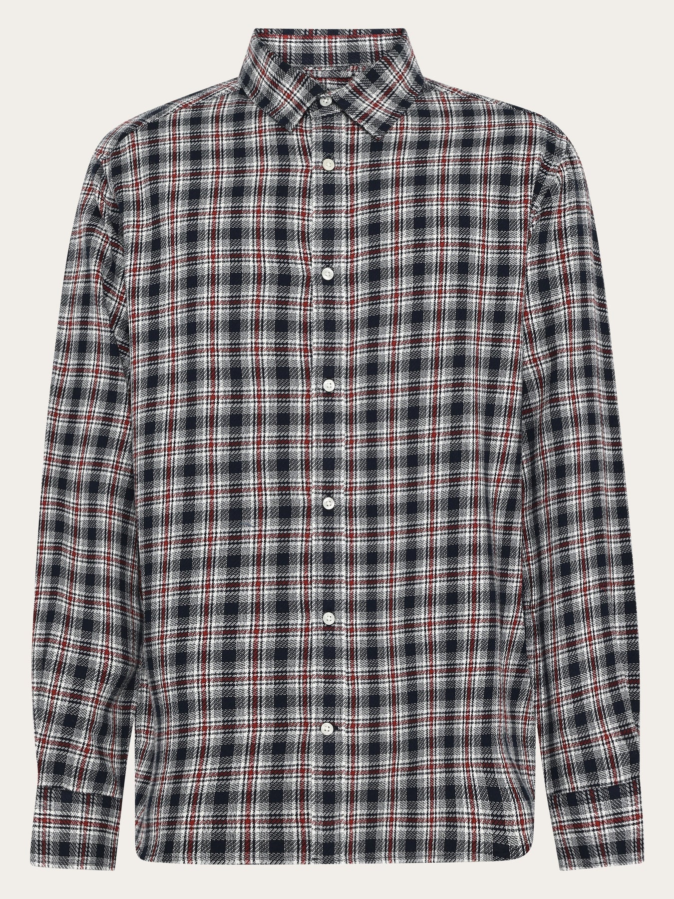 Loose Check Shirt Navy