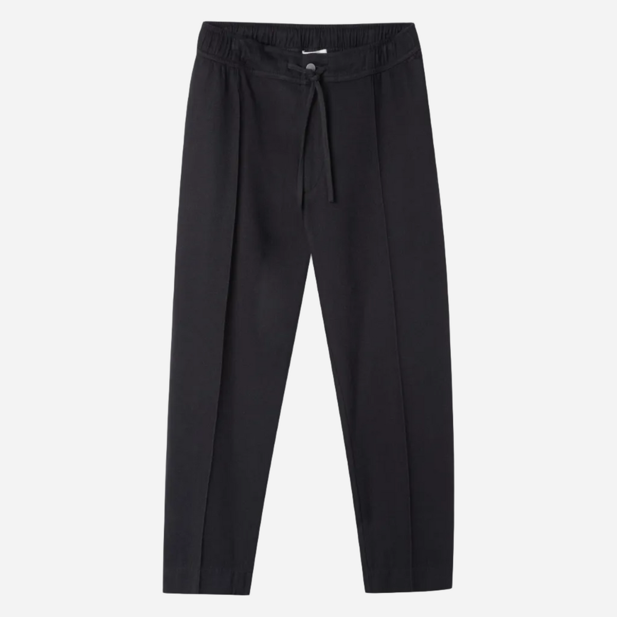 Magnus Wide-leg Flannel Trousers Black