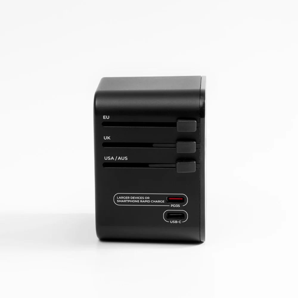 Global Travel Adapter Black