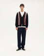 STRIPES CREED KNITTED CARDIGAN