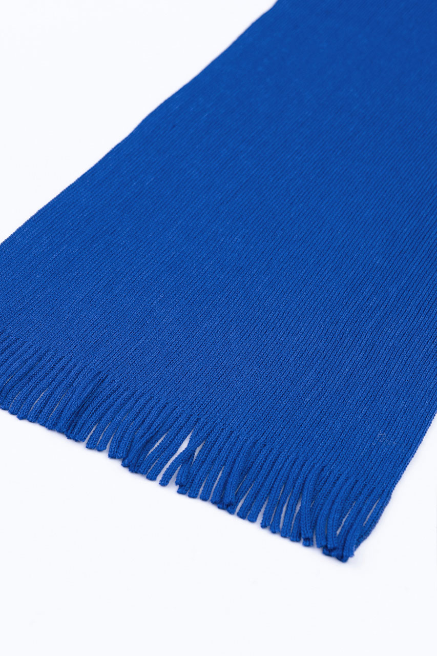 Merino Fine Knit Scarf Cobalt Blue - ROTHOLZ