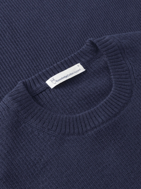 Rib Knit Merino Wool Total Eclipse (Women)