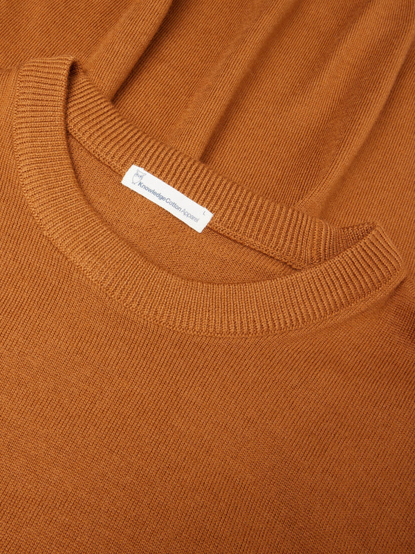 Merino Wool Crew Neck Pumpkin Spice