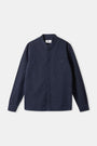 Nathan Stand-Up Collar Striped Navy