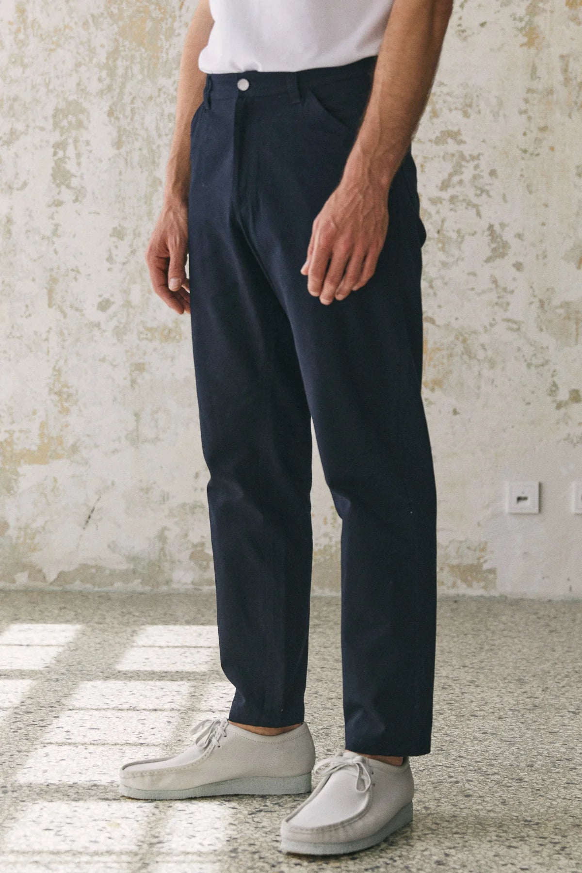 Olf Canvas Trousers Navy