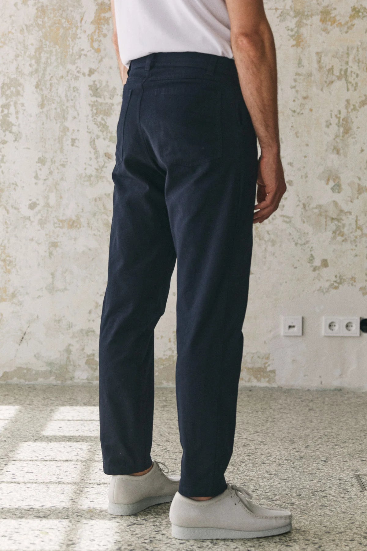 Olf Canvas Trousers Navy
