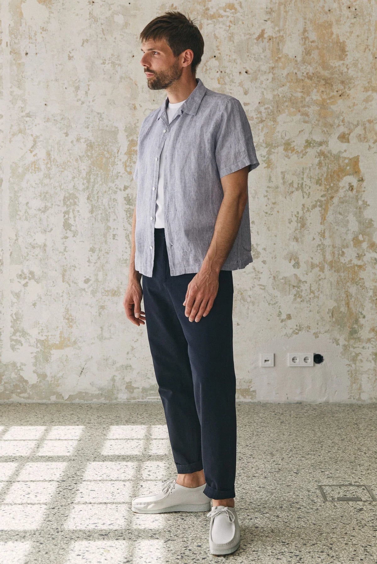 Olf Canvas Trousers Navy