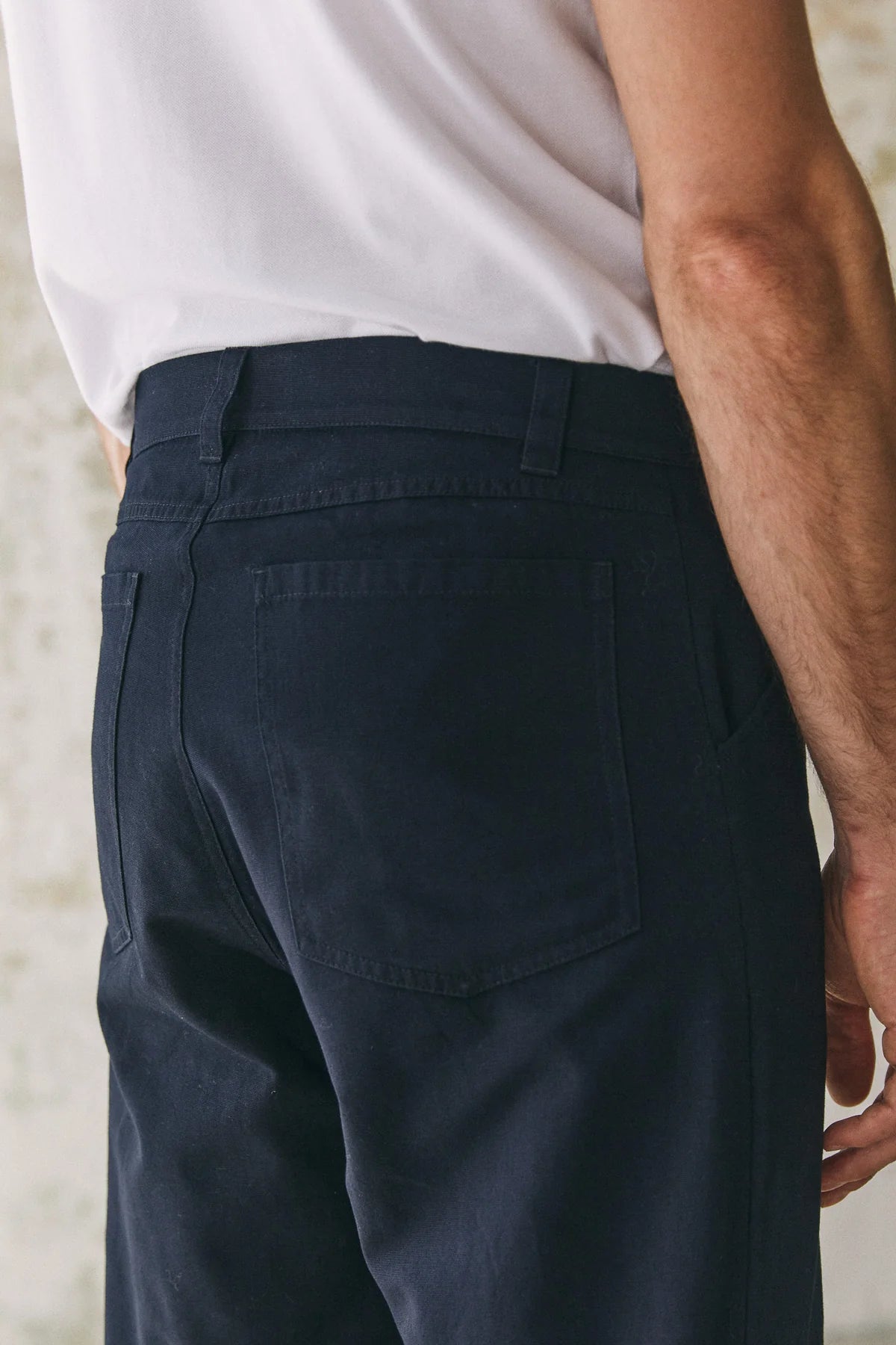 Olf Canvas Trousers Navy