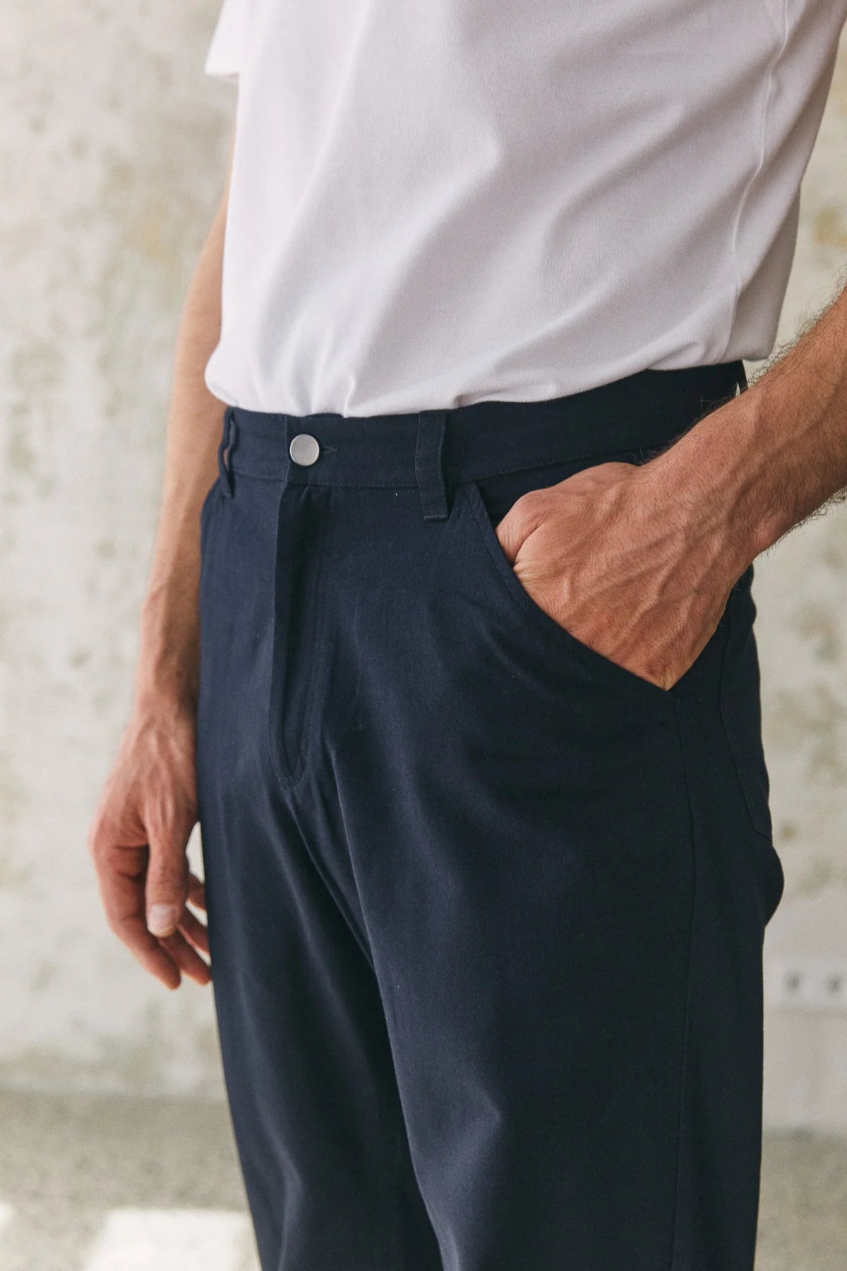 Olf Canvas Trousers Navy